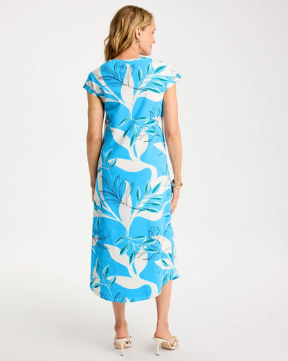 Chico's Latest | Printed Soft-Stretch Cotton Slub Dress