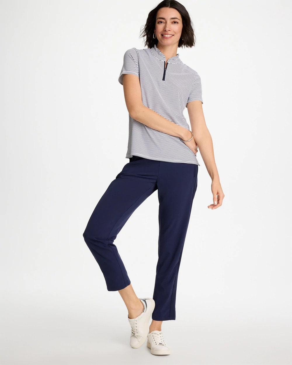 Chico's Essential | Zenergy® UPF Rib Mix Ankle Pants