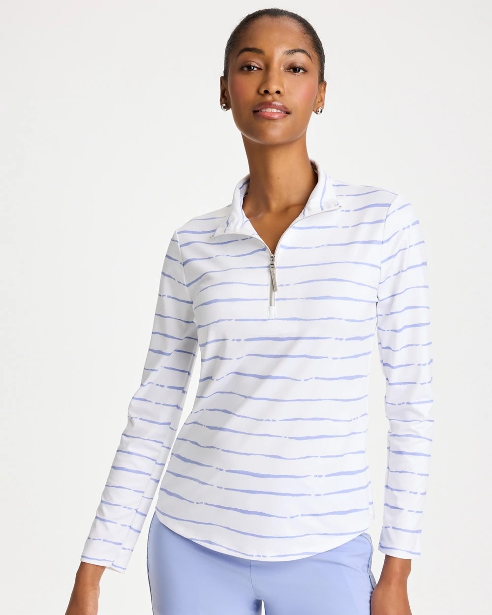 Chico's Exclusive | Zenergy® UPF Caviar Half Zip