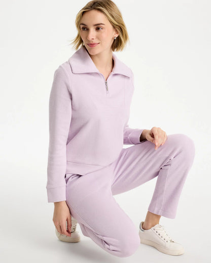 Chico's New | Zenergy® Beach Slub Half-Zip Pullover Top