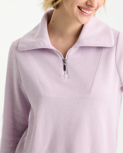 Chico's New | Zenergy® Beach Slub Half-Zip Pullover Top