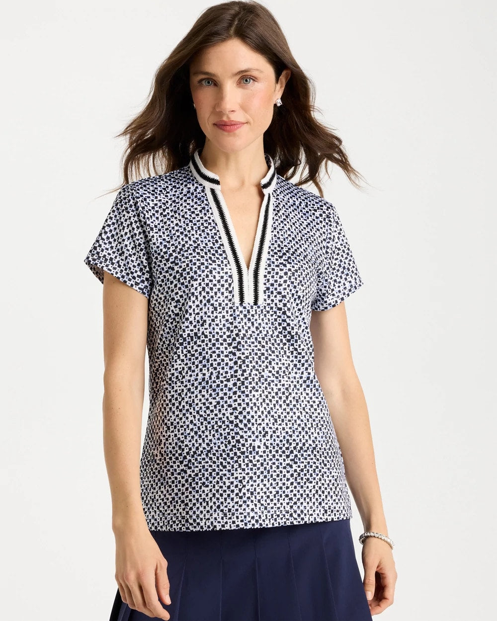 Chico's Exclusive | Zenergy® UPF Crochet Trim Polo