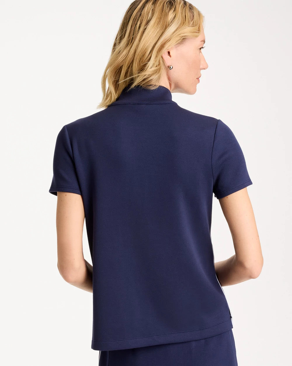 Chico's Signature | Zenergy® Soft Pique Piped Pullover