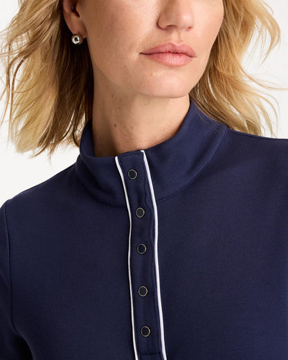 Chico's Signature | Zenergy® Soft Pique Piped Pullover