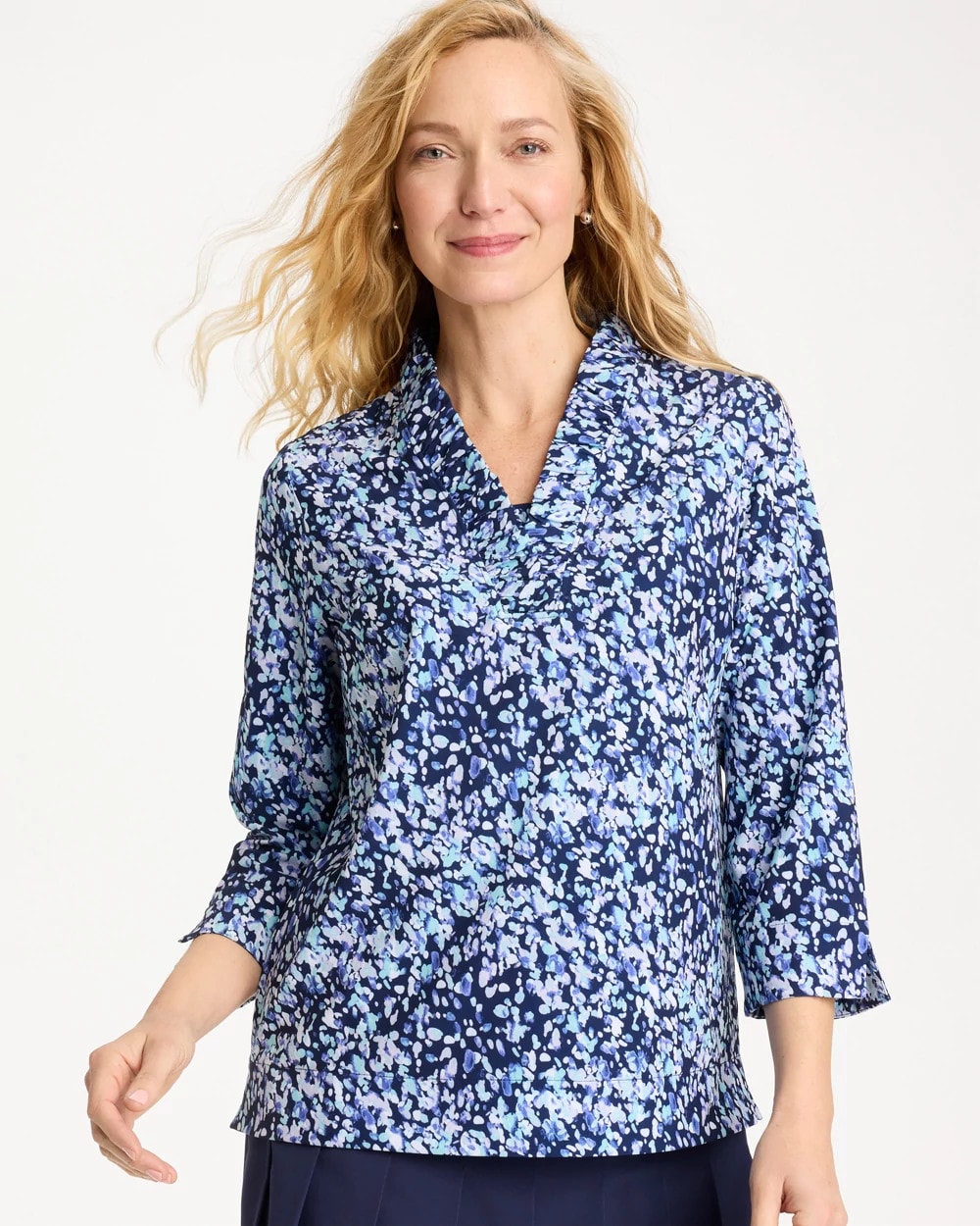 Chico's Quality | Zenergy® UPF Ruffle Neck Top