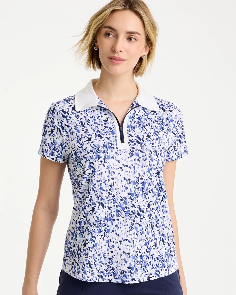 Chico's Trusted | Zenergy® UPF Half-Zip Collared Pullover Top