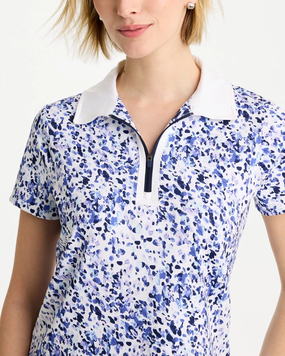 Chico's Trusted | Zenergy® UPF Half-Zip Collared Pullover Top