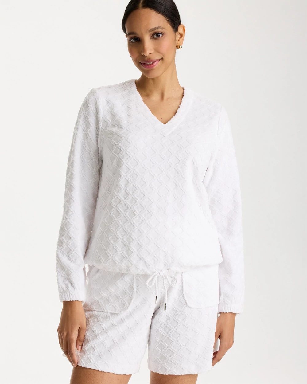 Chico's Recommended | Zenergy® Terry Cloth Jacquard Top