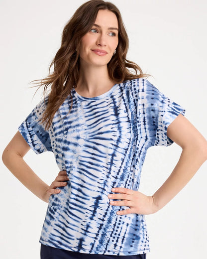 Chico's Classic | Zenergy® Tie-Dye Drop Shoulder Tee