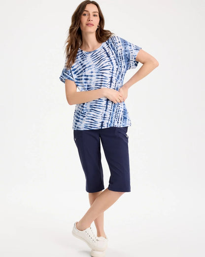 Chico's Classic | Zenergy® Tie-Dye Drop Shoulder Tee