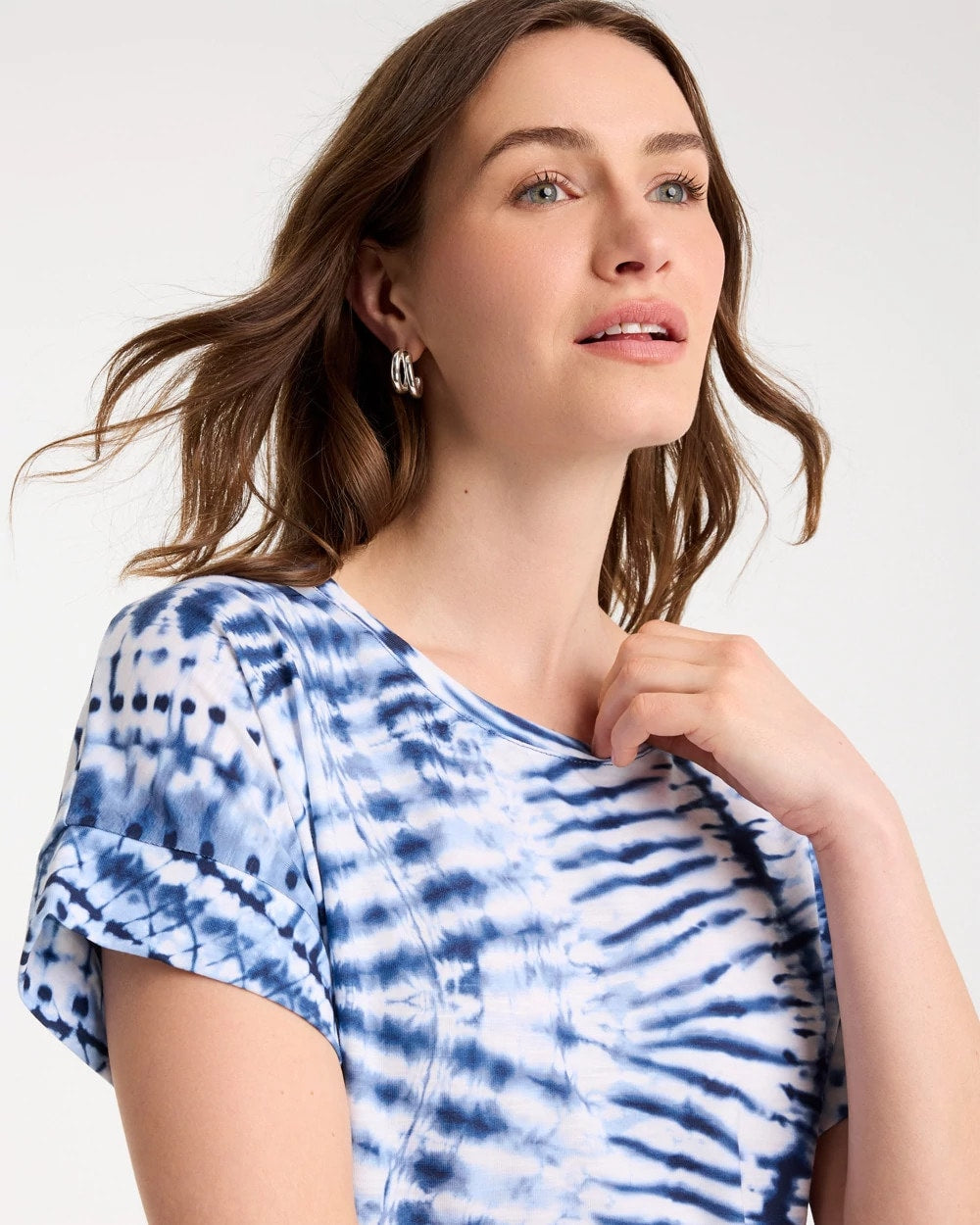Chico's Classic | Zenergy® Tie-Dye Drop Shoulder Tee