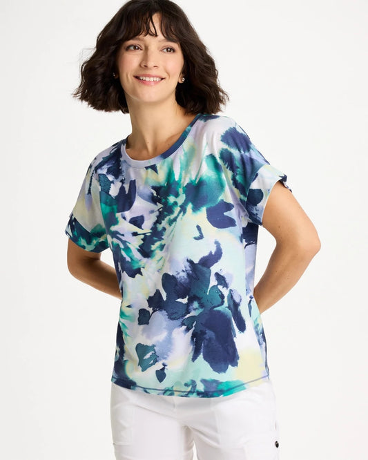 Chico's New | Zenergy® Floral Drop Shoulder Tee