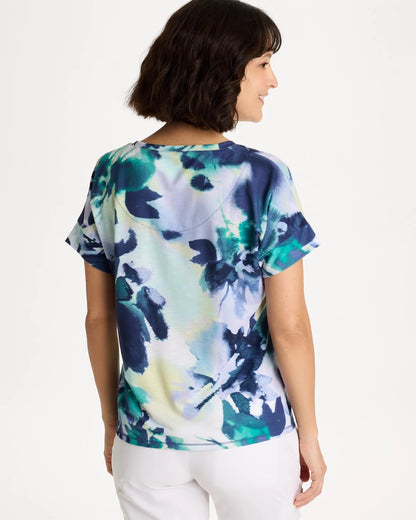 Chico's New | Zenergy® Floral Drop Shoulder Tee