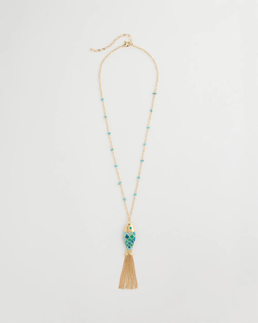 Chico's Sale | Tassel Fish Pendant Necklace