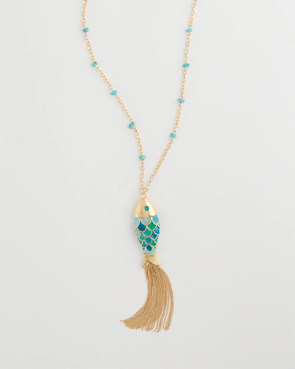 Chico's Sale | Tassel Fish Pendant Necklace