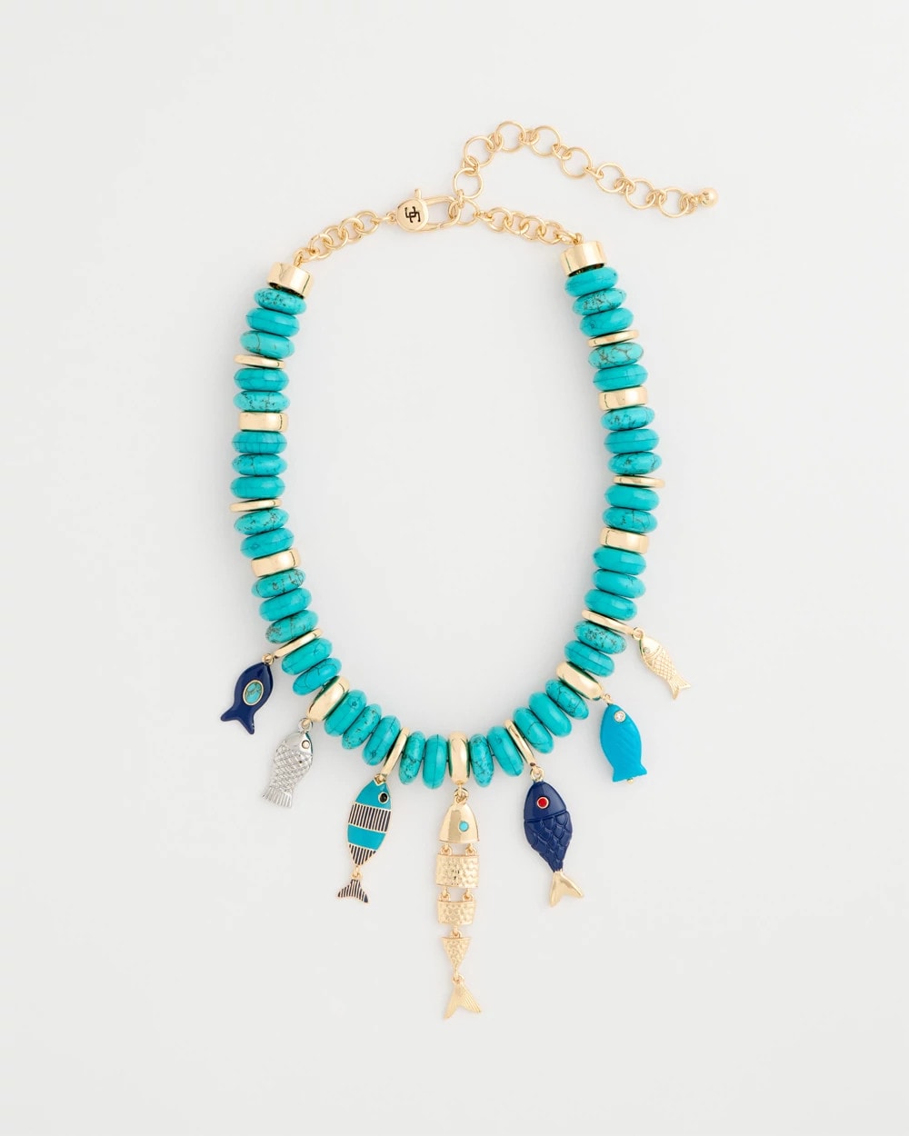 Chico's Exclusive | Turquoise Fish Charm Statement Necklace