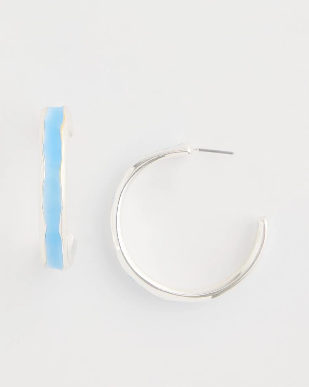 Chico's Quality | Sea Glass Inspired Hoop Earrings