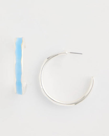Chico's Quality | Sea Glass Inspired Hoop Earrings