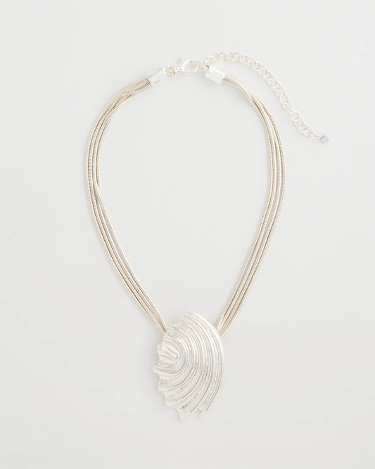 Chico's Recommended | Silvertone Shell Pendant