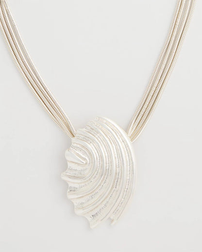 Chico's Recommended | Silvertone Shell Pendant