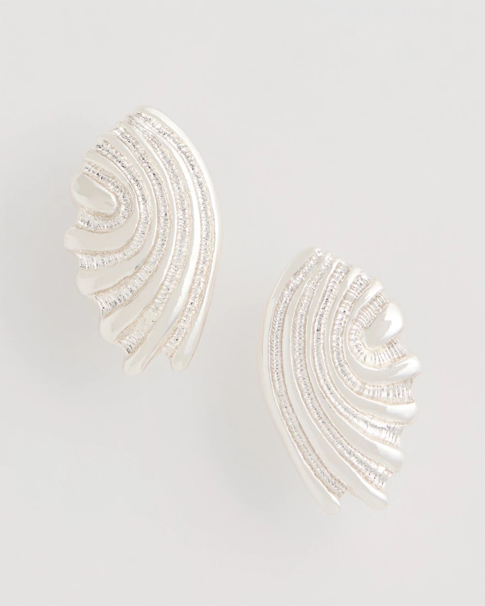 Chico's Deals | Silvertone Shell Clip-On Earrings