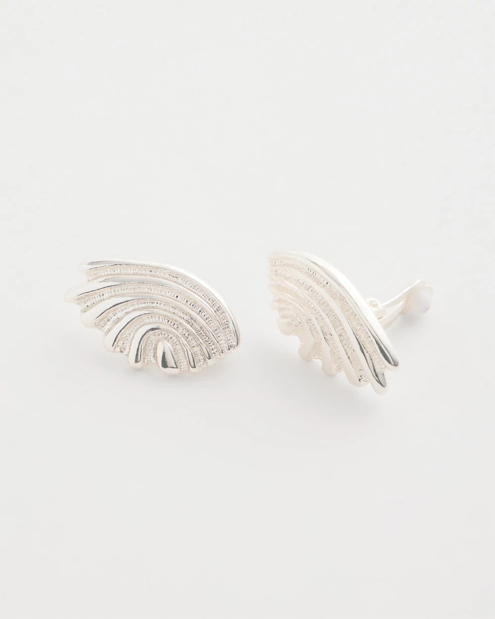 Chico's Deals | Silvertone Shell Clip-On Earrings
