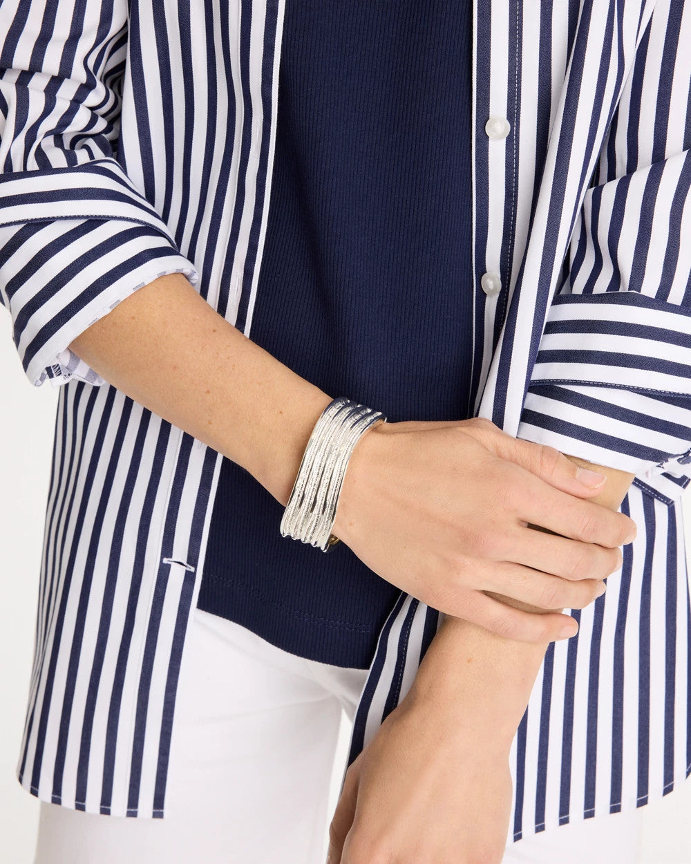 Chico's Value | Silvertone Cuff Bracelet