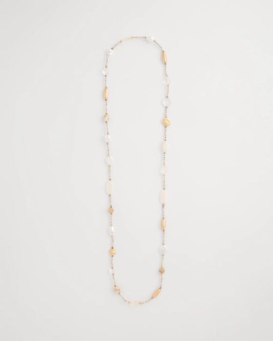 Chico's Latest | Neutral Shell Long Necklace