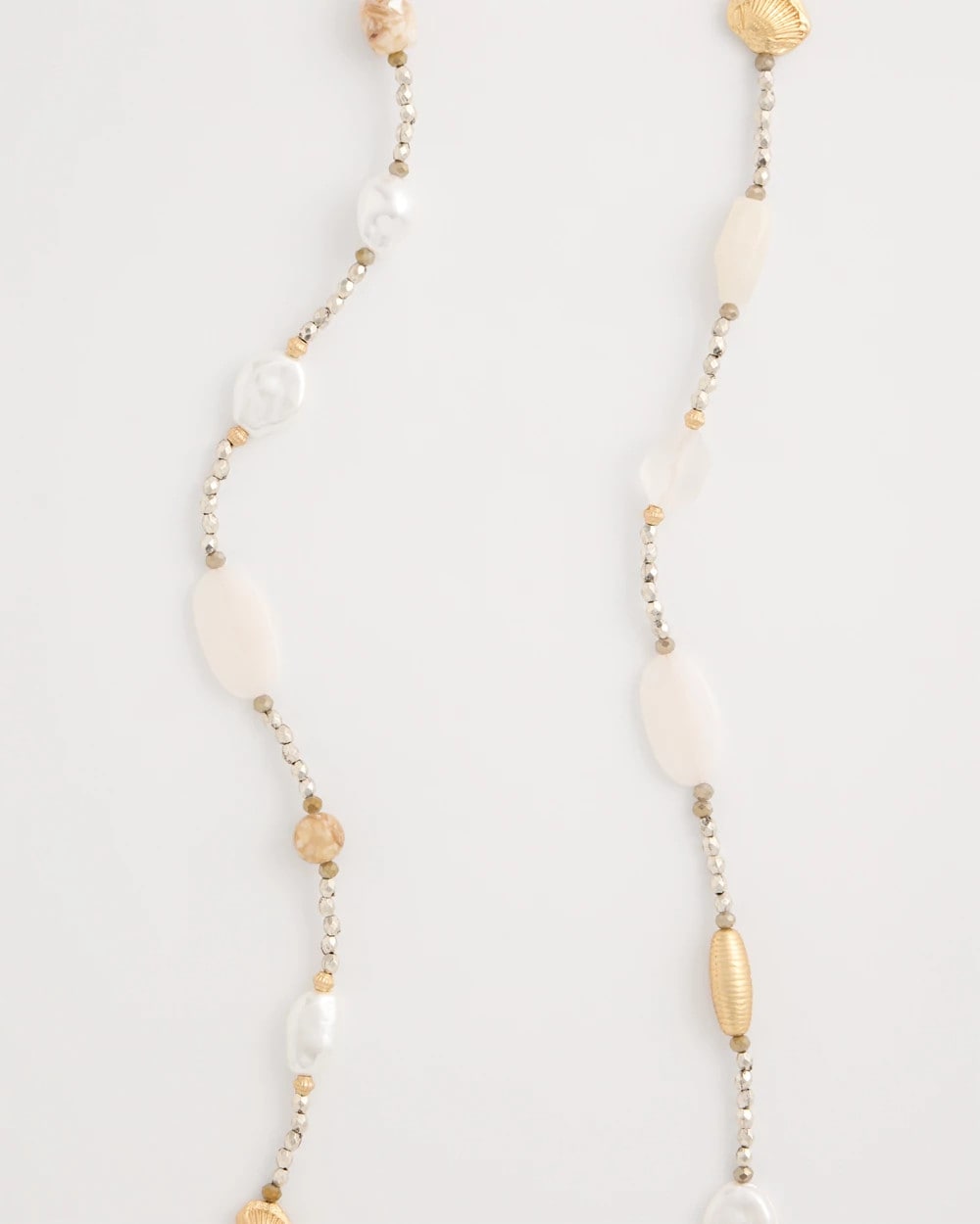 Chico's Latest | Neutral Shell Long Necklace