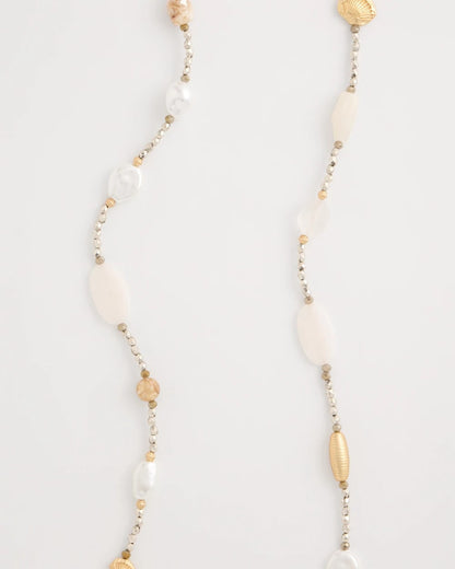 Chico's Latest | Neutral Shell Long Necklace