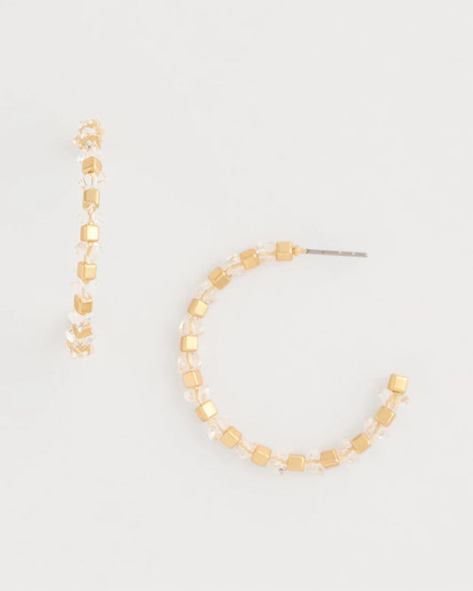 Chico's Classic | Sea Foam Hoop Earrings