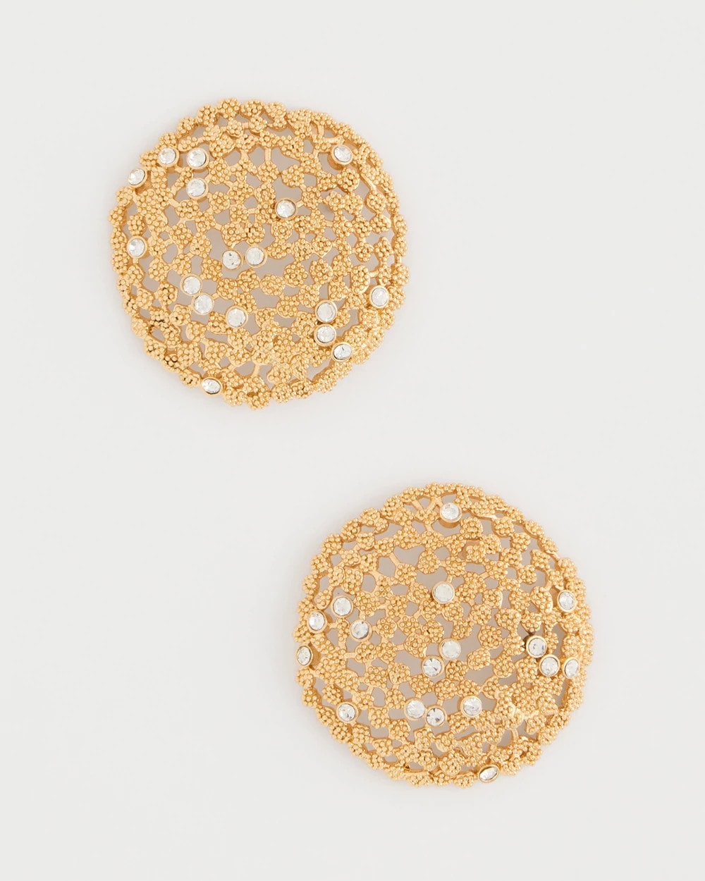 Chico's Classic | Sea Foam Medallion Stud Earrings
