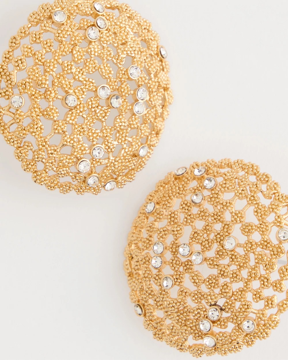 Chico's Classic | Sea Foam Medallion Stud Earrings