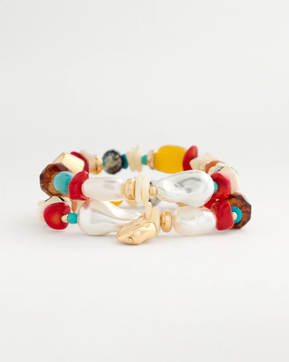 Chico's Special Offer | Set of Two Pearl Beaded Stretch Bracelets