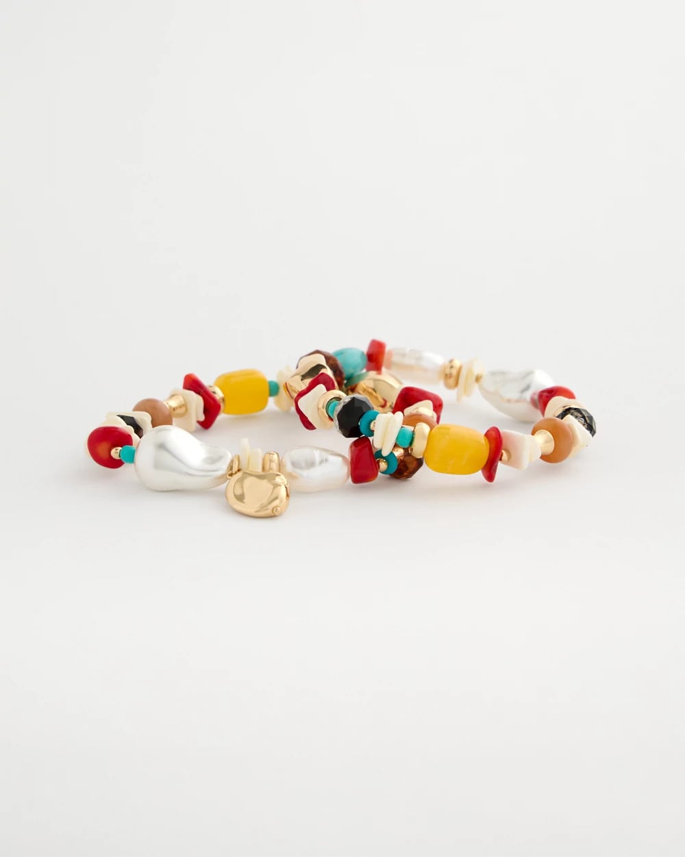 Chico's Special Offer | Set of Two Pearl Beaded Stretch Bracelets