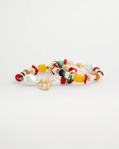 Chico's Special Offer | Set of Two Pearl Beaded Stretch Bracelets
