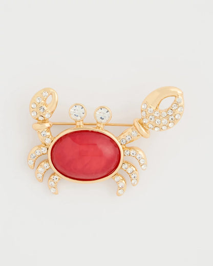 Chico's Customer Favorite | Americana Faux Diamond Crab Brooch