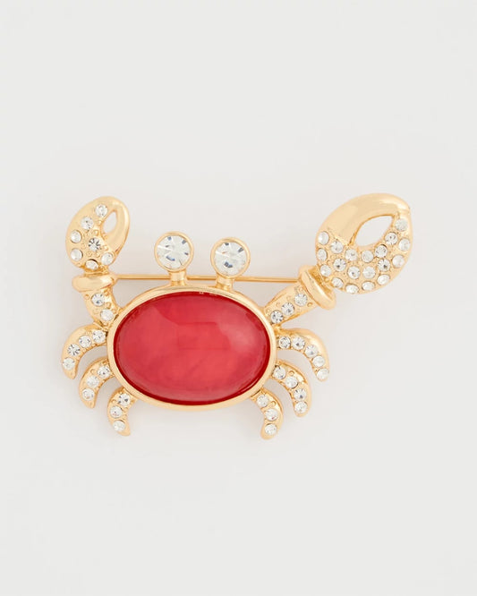 Chico's Customer Favorite | Americana Faux Diamond Crab Brooch