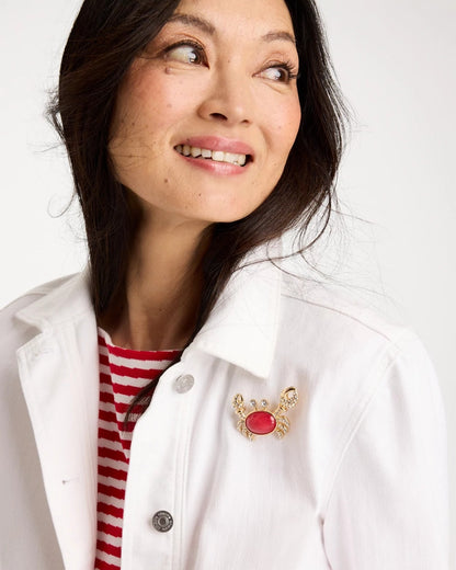 Chico's Customer Favorite | Americana Faux Diamond Crab Brooch