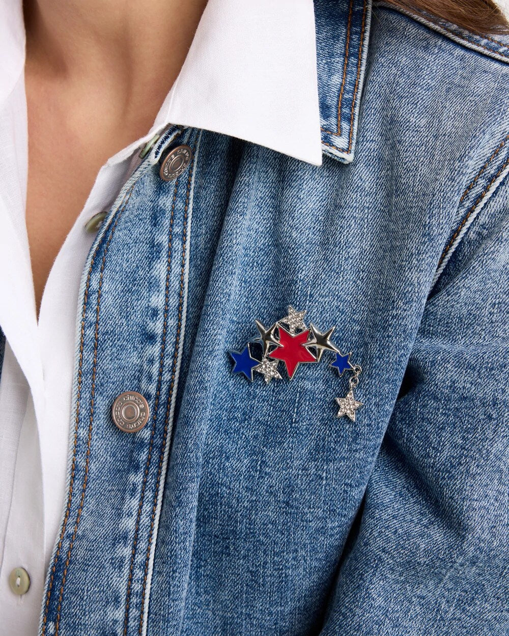 Chico's Smart Buy | Americana Star Brooch