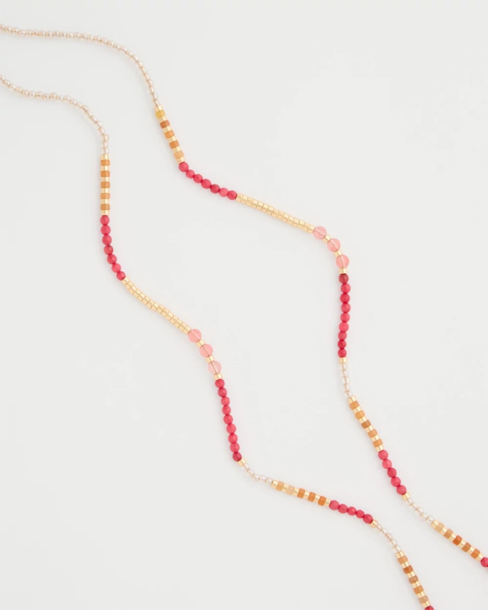 Chico's Best Price | Coral Genuine Stone Long Necklace