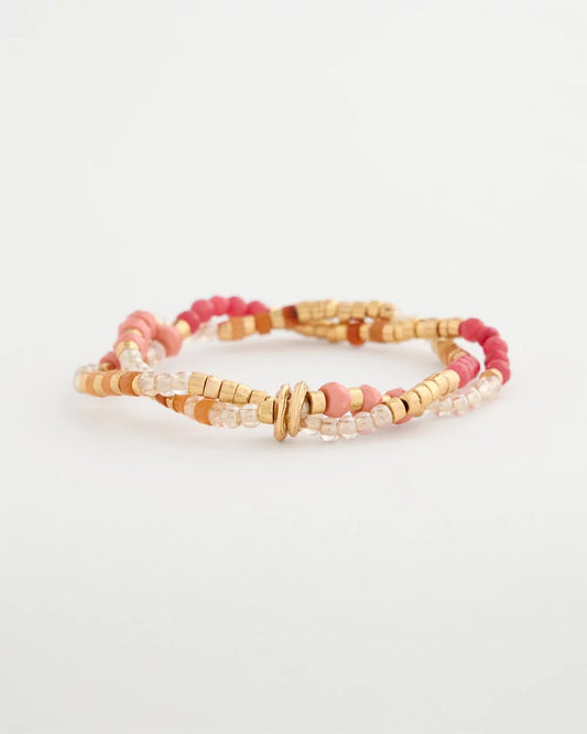 Chico's Essential | Aventurine Jade Stone Stretch Bracelet