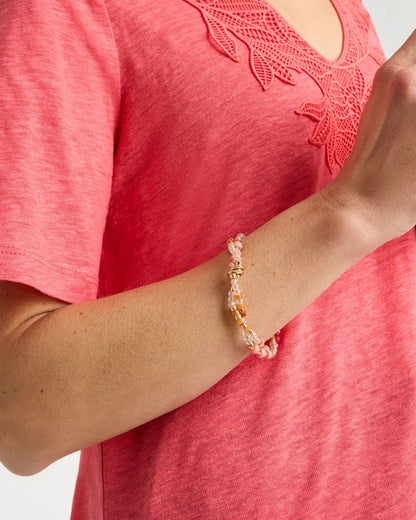 Chico's Essential | Aventurine Jade Stone Stretch Bracelet