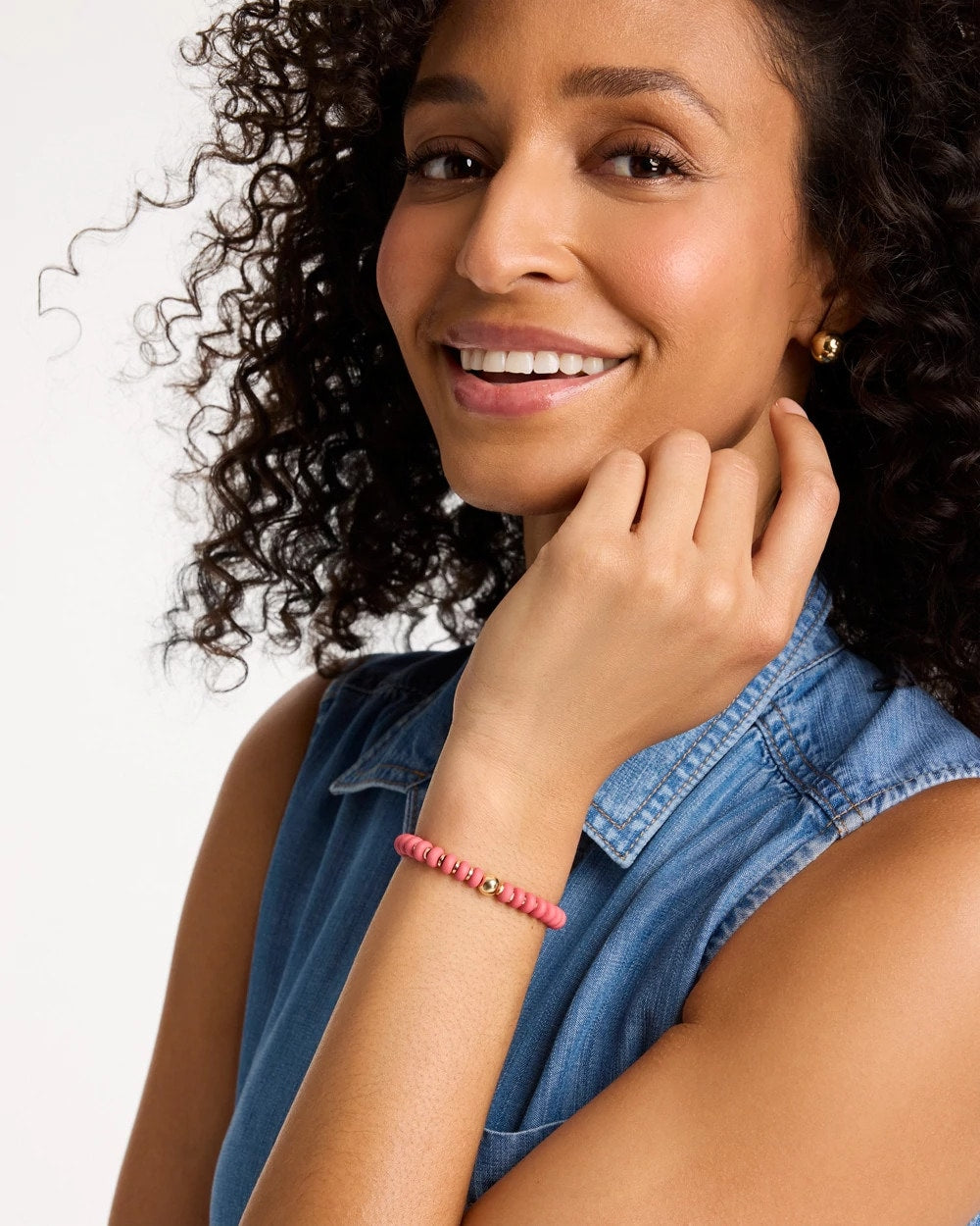 Chico's Trending | Coral Inspired Round Stretch Bracelet