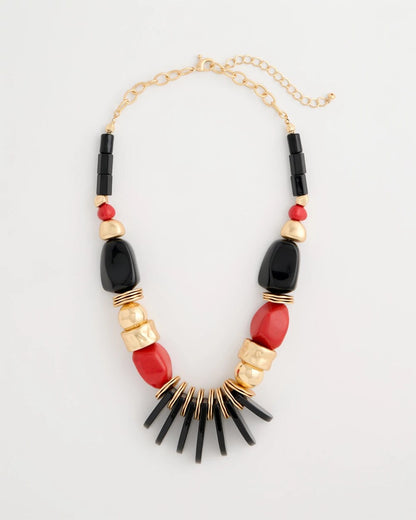 Chico's Premium | Chico's Originals Mixed-Media Bib Necklace