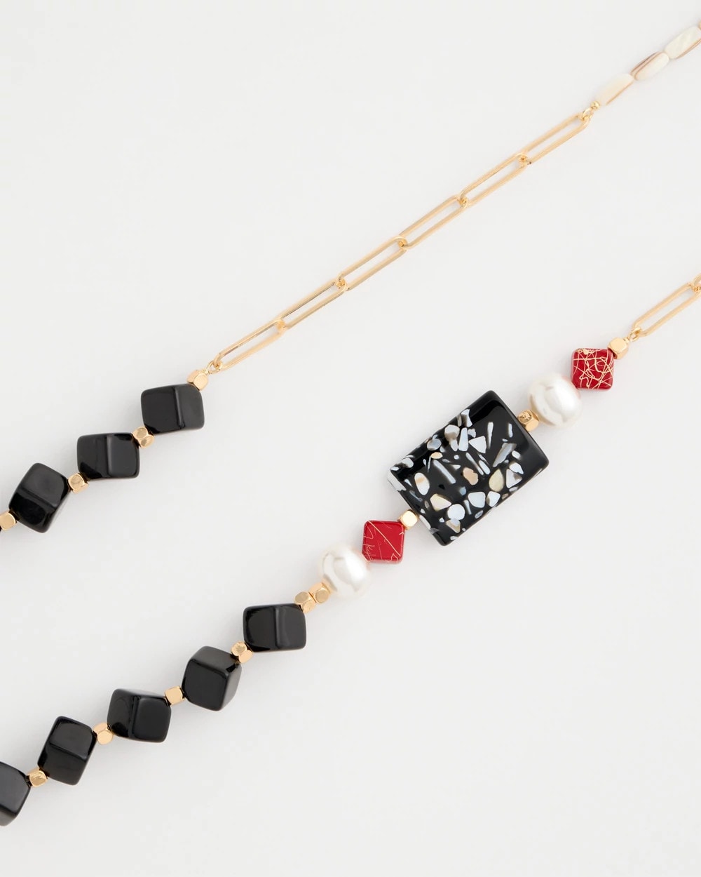 Chico's Value | Asymmetrical Long Single-Strand Necklace