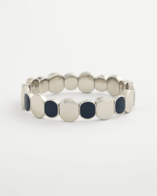 Chico's Latest | Navy Resin Glam Stretch Bracelet