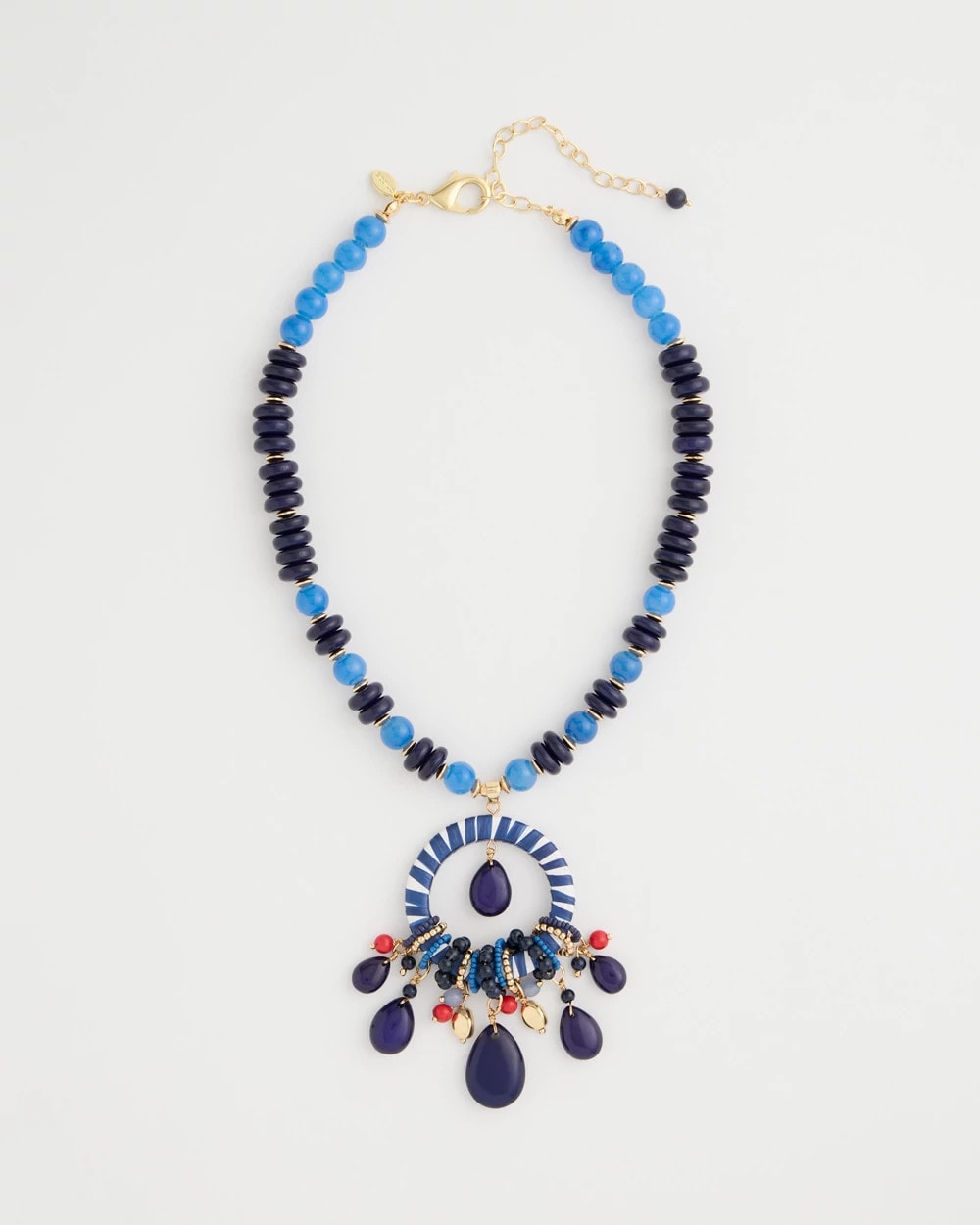 Chico's Premium | Americana Mixed Media Pendant Necklace