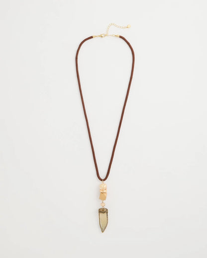 Chico's Top Pick | Tooth Pendant Corded Necklace