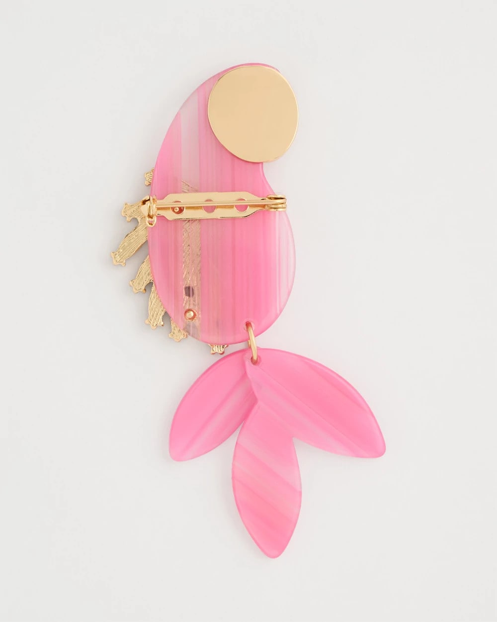 Chico's New | Chic Pink Parrot Brooch